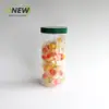 Frasco Hermético de Plástico Transparente de 1000 ml con Tapa de Rosca para Comida de Mascotas, Fruta Conservada, Repostería, Galletas, Dulces