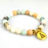 Venta directa de fábrica comercio exterior pulsera de ojo de tigre amarillo natural pulsera de cuentas de barril magnéticas negras individuales al por mayor