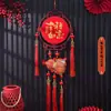 Colgante de Bendición de Año Nuevo 2026 Año del Caballo Calabaza Auspiciosa Pareja Colgante Decoración de Pared de Fondo de TV para Sala de Estar Nudo Chino Bendición de Puerta