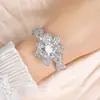 Moda Retro de Estilo Francés Tendencia Exquisita Artesanía Pesada Pulsera con Circonita Incrustada Lujo Ligero Joyería Versátil de Gama Alta