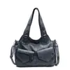 Bolso de Hombro Grande de Gran Capacidad Retro Europeo y Americano Transfronterizo 2026 Nuevo Estilo Bolso Cruzado Patchwork Bolso de Mujer Bolso Tote Simple de Cuero Suave