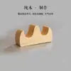 Descansaplumas de bambú y madera, descansaplumas de madera para material de caligrafía, pequeño portalápices