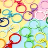Accesorios para joyería DIY, llavero redondo pequeño de aleación de zinc con esmalte horneado de colores, diseño de dragón, cierre de mosquetón, juego de 3 piezas, cierre colgante de juguete de ocho