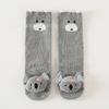 Meias Infantis para Meninos e Meninas Longas Acima do Joelho Antiderrapantes Meias de Boneca Meias de Algodão Estéreo de Desenho Animado para Bebê Meias de Proteção para Joelho de Bebê