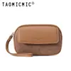 Popular en el comercio exterior, bolso de mano de alta gama para mujer estilo ins, billetera PU de gran capacidad para efectivo, portátil, con correa de muñeca, venta al por mayor