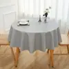Mantel de PVC Transfronterizo Cubierta de Mesa de Café de Plástico Mantel Redondo Impermeable Lavable Resistente al Calor Mesa Redonda Pequeña Uso en el Hogar