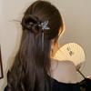 Horquilla con borla de mariposa estilo Guofeng, estilo antiguo Hanfu con cara de caballo, estilo chino, elegante, para el pelo