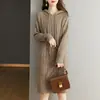 Nuevo Suéter de Punto para Mujer, Estilo Chino Otoño e Invierno, Literario Retro, con Capucha, Engrosado, Ajuste Holgado
