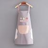 Avental de cozinha impermeável para uso doméstico, macacão à prova de óleo, roupa de trabalho, moda adulta, cintura para cozinhar, estilo ocidental, jantar, manga comprida, feminino