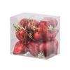 Regalo directo de fábrica para el Día de San Valentín colgante de amor de plástico 4.5 cm corazón galvanizado decoraciones de corona de árbol de Navidad