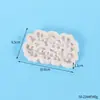 Molde de Silicone para Assar Bolo Letras Maiúsculas e Minúsculas em Inglês Cartão de Chocolate Feliz Aniversário Decoração de Bolo