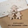 Brincos Borboleta Feitos à Mão de Material Cinza com Contas Cinzas Corrente para Celular Versátil Pingente para Carro Coleção de Cores