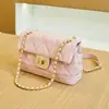 Bolso de Mujer Estilo Coreano Lujo Ligero Diseño de Nicho Bolso Cruzado de Gran Capacidad Bolso de Cadena Rombo Bolso de Axila de Gama Alta Bolso de Hombro
