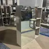 Gabinete de Espejo para Baño de Aleación de Aluminio Montado en la Pared Pequeño Gabinete de Espejo para Lavabo de Baño Almacenamiento Separado Gabinete de Espejo Integrado
