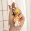 3 chaveiro de gato para cobrir o rosto chaveiro de gatinho fofo de desenho animado pingente de bolsa de boneca de desenho animado pequeno presente atacado