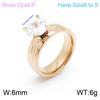Joyería de Moda de Fábrica al por Mayor Anillo Coreano de Acero de Titanio Zircón Simple Anillo Chapado en Oro de 18K Regalo de San Valentín