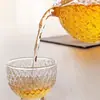 Juego de Té para el Hogar Tetera a Prueba de Explosiones Resistente al Calor con Filtro, Tetera de Vidrio Resistente al Calor Vidrio de Borosilicato Alto