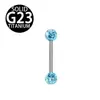 Amazon Venta al por mayor transfronteriza Joyería para perforaciones de bola completa con recubrimiento de aleación de titanio G23 Stud para lengua Anillo para pezón Anillo para lengua