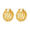 Pendientes de Acero Inoxidable con Múltiples Capas Cosidas Moda Europea y Americana Lujo Accesible Pendientes Geométricos de Gama Alta 18K Pendientes de Tendencia para Mujer