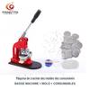 Máquina de Botons de Folha de Flandres Manual Prensa de Botons Fabricante de Cartões DIY com Moldes em Branco 100 Conjuntos Substituíveis DIY