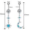 Europeo y Americano Transfronterizo Nuevo Cobre Incrustado Zirconio Colgante Luna Estrella Nueva Joyería para Perforación Corporal Uña para Ombligo Anillo para Ombligo