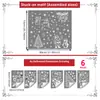 Natal Linha Branca Papai Noel Boneco de Neve Rena Adesivo de Janela Vidro de Vitrine Porta Decoração Adesivo Eletrostático para Vidro