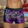 2025 Nova Roupa Íntima Masculina para o Dia dos Namorados Shorts Boxer de Cintura Média Roupa Íntima Estampada para o Dia dos Namorados Europeu e Americano da Amazon