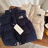 Nuevos Chalecos Acolchados con Estampado de Letras para Niños y Niñas, Ropa de Abrigo Cálida de Algodón, Venta al por Mayor