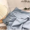 Calças de Fato Cropped Femininas de Primavera e Outono Retas de Cintura Alta Slim Moda Profissional para Trabalho