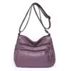 2026 Bolsa Nueva para Mamá Bolso de Cuero Suave de Hombro Cruzado Bolsa para Suegra de Mediana Edad y Mayores Nueva Bolsa Cruzada Bolso de Hombro Único
