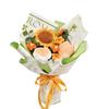 Flores de Hilo Tejidas a Mano en Amazon Girasol Rosa Ramo Terminado Flores Artificiales Regalo de Vacaciones Transfronterizo