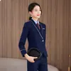 Trajes para hombre y mujer, vestimenta profesional, uniformes de piloto de aerolínea y tripulación de cabina, uniformes de la tripulación de trenes de alta velocidad, ropa de trabajo para actuaciones de banda