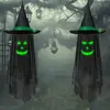 Yoo Decoraciones de Halloween Transfronterizas para Amazon Fantasma Luminoso Sombrero de Bruja Colgante Adorno de Decoración para Escena Exterior