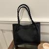Bolsa Grande para Mulheres 2025 Nova Bolsa de Ombro Cor Pura Bolsa da Moda de Grande Capacidade Bolsa Tote Simples Bolsa para o Dia a Dia
