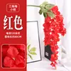 Flor de simulación flor de buganvilla enredadera colgante de pared flor de boda flor artificial revestimiento de pared interior sala de estar decoración de enredadera de ratán