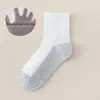 Meias infantis meninas Zhuji meias esportivas brancas atacado primavera e outono meias absorventes de suor meninos e estudantes meias brancas
