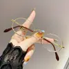 Monturas de Gafas Pequeñas Ovaladas de Celebridad de Internet Vintage, Lentes con Protección contra Radiación de Luz Azul, Estilo Japonés, Artísticas, para Caras Pequeñas