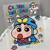Adesivos Relevo Shin-Chan Desenho Animado 3D Criativo Shin-Chan DIY Caderno Capa de Celular Adesivos Versão Q