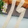 Accesorios de Encaje Listos para Enviar del Fabricante para Fundas de Sofá, Ropa de Cama, Decoraciones de Ventana, Accesorios Textiles para el Hogar, Encaje de Algodón Tejido a Máquina
