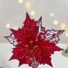 Flor Artificial de Novo Produto Transfronteiriça 20cm Oca Dourada Flor Artificial de Natal Champagne Vermelho Rosa Branco Guirlanda Flor Falsa
