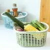 Cesta de Armazenamento de Frutas e Legumes Vazada, Cesta para Morangos, Cesta de Armazenamento, Cesta de Armazenamento para Banheiro e Chuveiro, Cesta de Chuveiro Portátil de Plástico