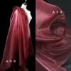 Accesorio de Hilo de Cristal Color Café Dorado Malla de Luz de Agua Alta Densidad Organza Dura Hecho a Mano DIY Arreglo Tejido de Diseñador