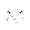 Acessórios para Nail Art de Cor Sólida Laço Tendência de Resina Mini Gravata Borboleta 3D Decoração de Unha Enfeites Feitos à Mão
