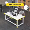 Mesa Ajustável em Altura para Transmissão ao Vivo para Influenciadores, Mesa de Computador Móvel, Mesa de Escritório, Mesa Gamer