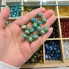 Botones decorativos de metal estilo chino con forma de flor de jade sintético, botones de adorno vintage para camisa cheongsam, accesorios y componentes para ropa