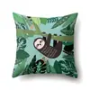 Funda de Almohada Geometría Animal de un Solo Lado Funda de Almohada de Oficina Funda de Almohada Lumbar Poliéster Funda de Almohada Simple para Sofá