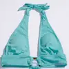 Venta al por mayor de fábrica 21 nuevos bikinis europeos y americanos en stock sexy con cuello halter traje de baño de una pieza transfronterizo de Amazon