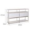 Gabinete auxiliar nórdico, gabinete auxiliar para apartamento pequeño, gabinete de almacenamiento para sala de estar, gabinete de revista simple, gabinete de almacenamiento para dormitorio, módulo de estantería combinado