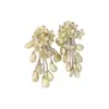 Verano Fresco~Aretes de Flor con Perlas de Cristal Dopamina Aretes Dulces de Estilo Vacacional con Diseño Único