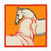Europeo 53cm nuevo caballo pintado a mano sarga para damas decorativo pequeño pañuelo cuadrado pequeño pañuelo pañuelo fabricantes mayorista